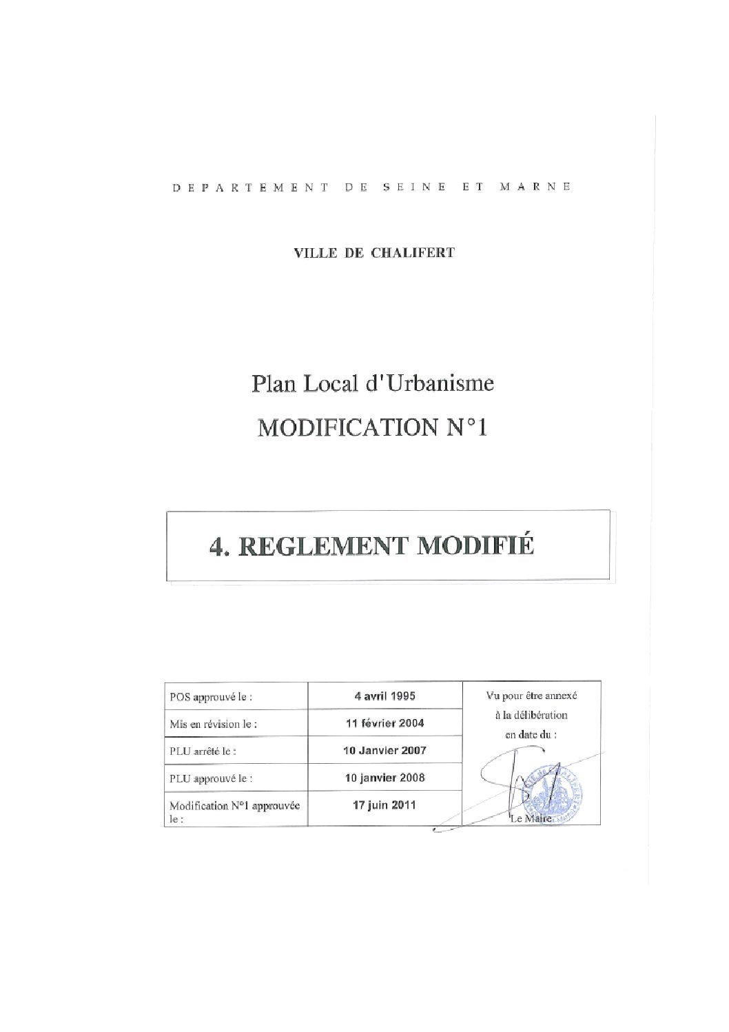 Reglement PLU 2008