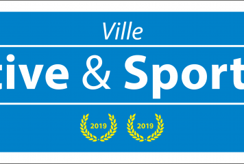 Logo Label Ville Active & Sportive – 2 Lauriers