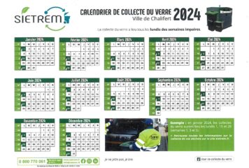 Chalifert – Calendrier de la collecte du verre 2024